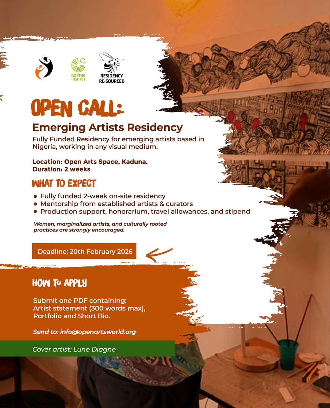 OPEN CALL: Emerging Artists Residency 2026 | Open Arts