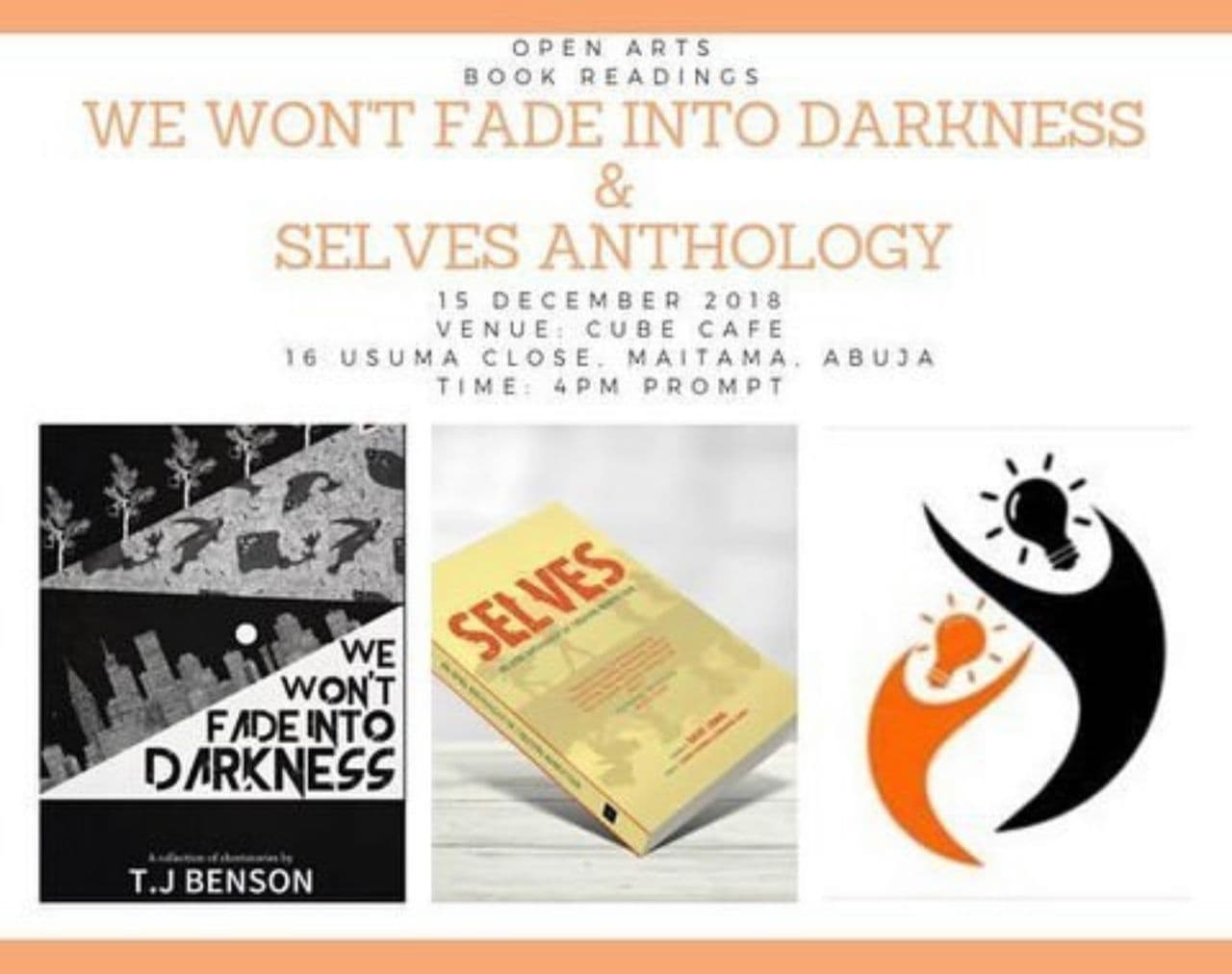 Book Readings- We Won’t Fade Into Darkness & Selves Anthology